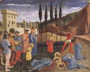 Fra Angelico St Cosmas och S: t Damianus halshugges oil painting